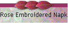 Rose Embroidered Napkins