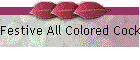 Festive All Colored Cocktail Napkin
