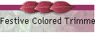 Festive Colored Trimmed Cocktail Napkins