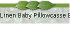 Linen Baby Pillowcasse Brown Dots