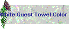 White Guest Towel Color Borders